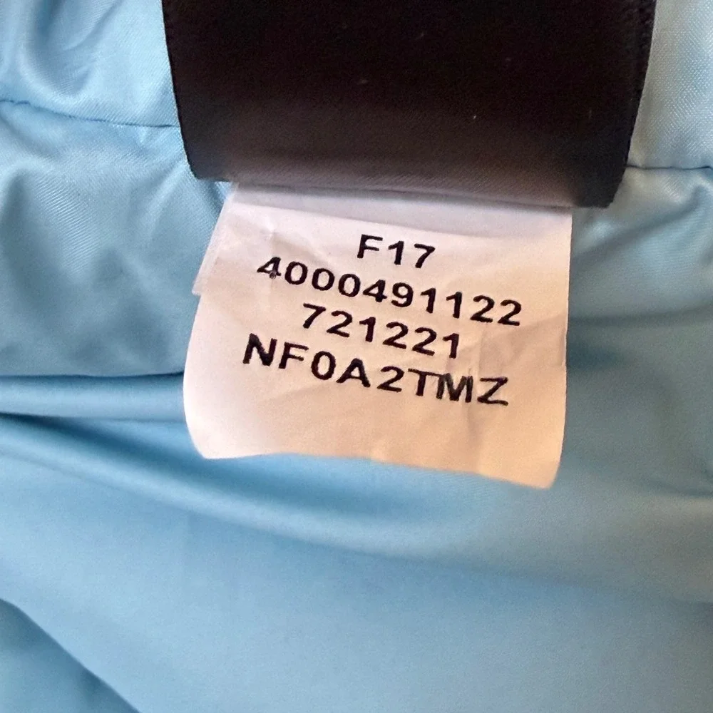 North Face 550 Lil' Snuggler Down Bunting Suit Blue Winter Baby Infant Sz 6-12M